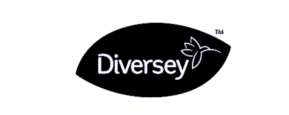 Diversey logo. Diversey is a provider of cleaning and hygiene products. The logo features a stylized hummingbird. Cleaning solutions in Washington DC.