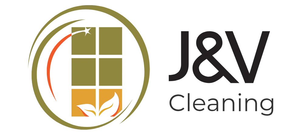 J&V Cleaning Services logo. Professional commercial cleaning in Washington DC. Janitorial services for offices and businesses.